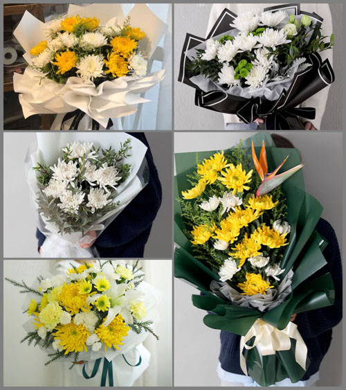 河南南阳卧龙区陆营镇王宅村白事花束代送